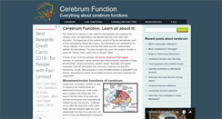 Desktop Screenshot of cerebrumfunction.net